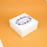 Коробка подарункова 8 березня 200*200*100 Коробка для подарункового бокса "Зі святом весни", фото 3