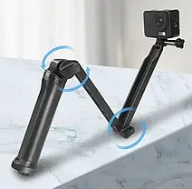 Багатофункціональний Складаний Штатив Монопод для Екшн-Камер 3-WAY GOPRO SJCAM XIAOMI, фото 3