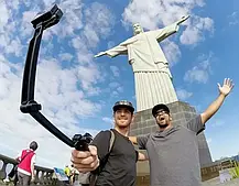 Багатофункціональний Складаний Штатив Монопод для Екшн-Камер 3-WAY GOPRO SJCAM XIAOMI, фото 6