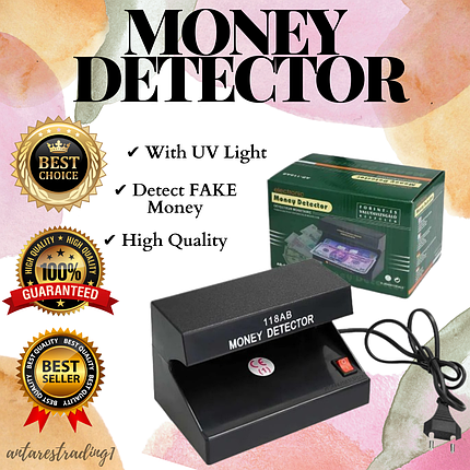 Детектор для грошей Money Detector AD-118AB, Ультрафіолетовий автоматичний детектор валют, фото 1