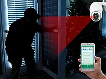 Камера Відеоспостереження PTZ Q97 WIFI 4MP, Вулична Камера з Віддаленим Доступом, фото 6