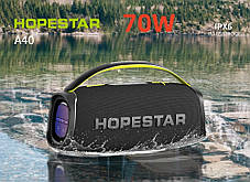 Колонка Hopestar A40 70W (з мікрофоном), Портативна вологозахищена колонка USB, фото 3