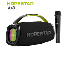 Колонка Hopestar A40 70W (з мікрофоном), Портативна вологозахищена колонка USB, фото 4