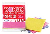 Серветка віскозна універсальна Bonus B163 Universal Cloth 3шт