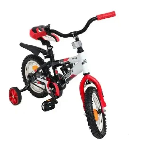 Детский двухколесный велосипед AZIMUT STITCH 12 дюймов, велосипеды для малышей со страховочными колёсиками - фото 6 - id-p2112410878