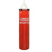 Боксерський мішок Sportko Класик з кільцем та ланцюгами арт. МП-4 червоний