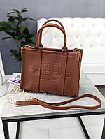 Сумка женская Марк Джейкобс шопер терракотовый Marc Jacobs Medium Tote Bag шоппер Материал: эко -кожа