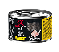 Влажный корм Alpha Spirit Rabbit Protein с кроликом для взрослых котов 200 г (as311285)