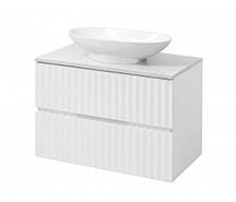 Тумба підвісна зі стільницею та умивальником "Овал", різні розміри