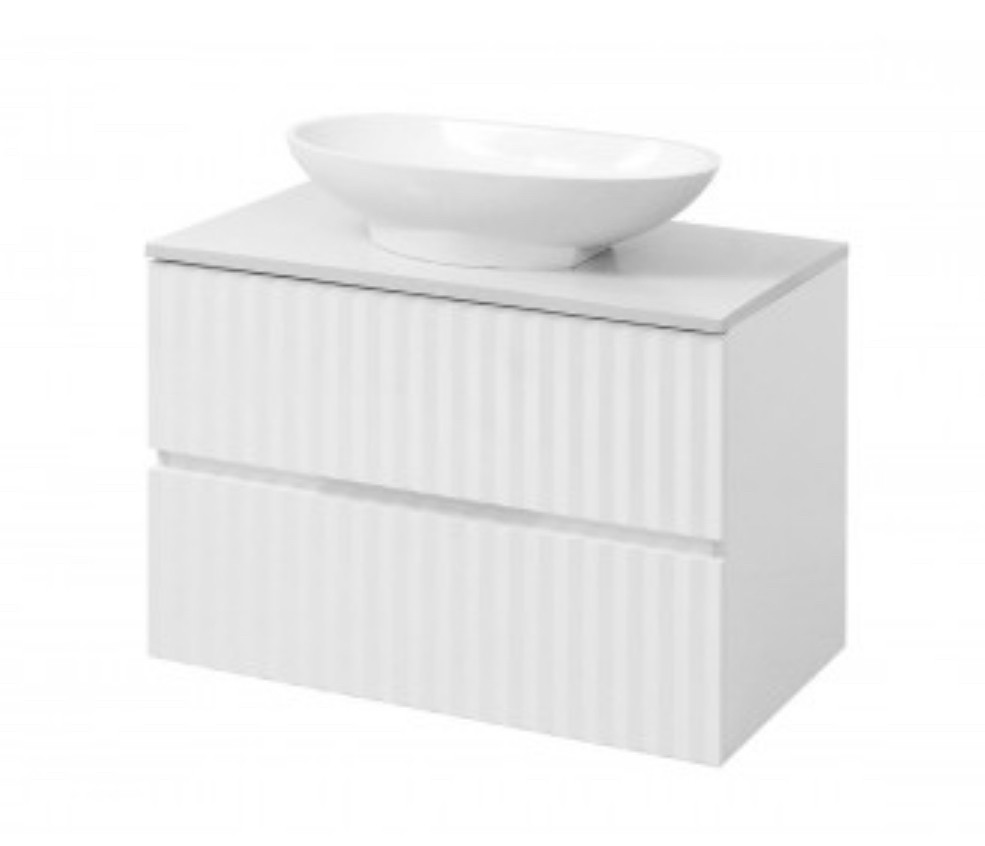 Тумба підвісна зі стільницею та умивальником "Овал", різні розміри, фото 1