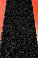 (черная)Текстильная застежка Velcro 25 мм (2.5см) "крючки" (жесткая часть)
