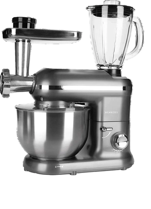 Кухонний комбайн 3 в 1 HEINRICH'S HKM 5262 TITAN міксер, м'ясорубка, тістоміс для дому 1300 Вт, фото 1