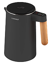 Чайник електричний Concept RK3302 Salt & Pepper 1,5 л з регулюванням температури електрочайник, фото 6
