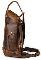 Мужская винтажная сумка через плечо Vintage 14782 Коричневая sp