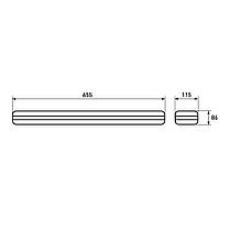 Промисловий світильник EUROLAMP під LED лампу T8x2 LH2-LED-T8(0.6), фото 3