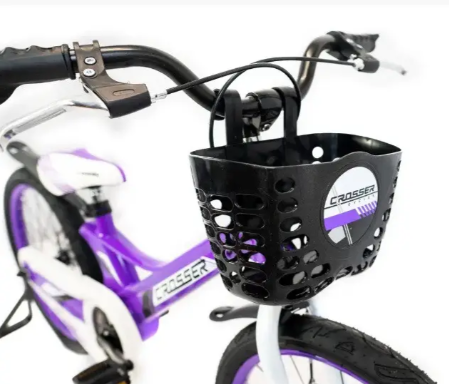 Детский велосипед для детей двухколёсный 20" с магниевой рамой, страховочными колесами и корзиной - фото 9 - id-p2112406945
