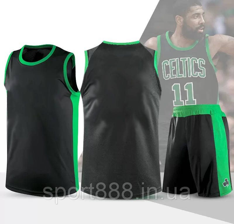 Баскетбольна Форма чорно-зелена чиста Бостон Boston