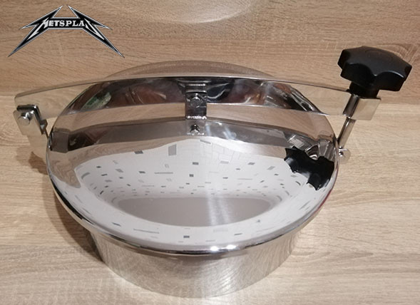 Люк круглий нержавіючий для емностей Dn 150 AISI 304