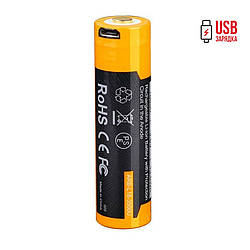 Акумулятор 18650 Fenix (3500 mAh) micro usb заряджання