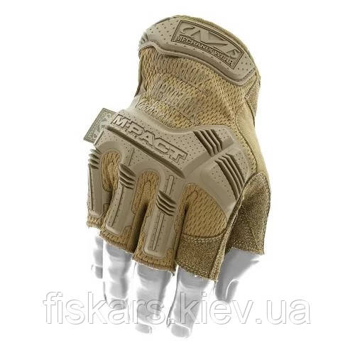 Рукавички тактичні Mechanix M-Pact Fingerless Coyote (MFL-72)