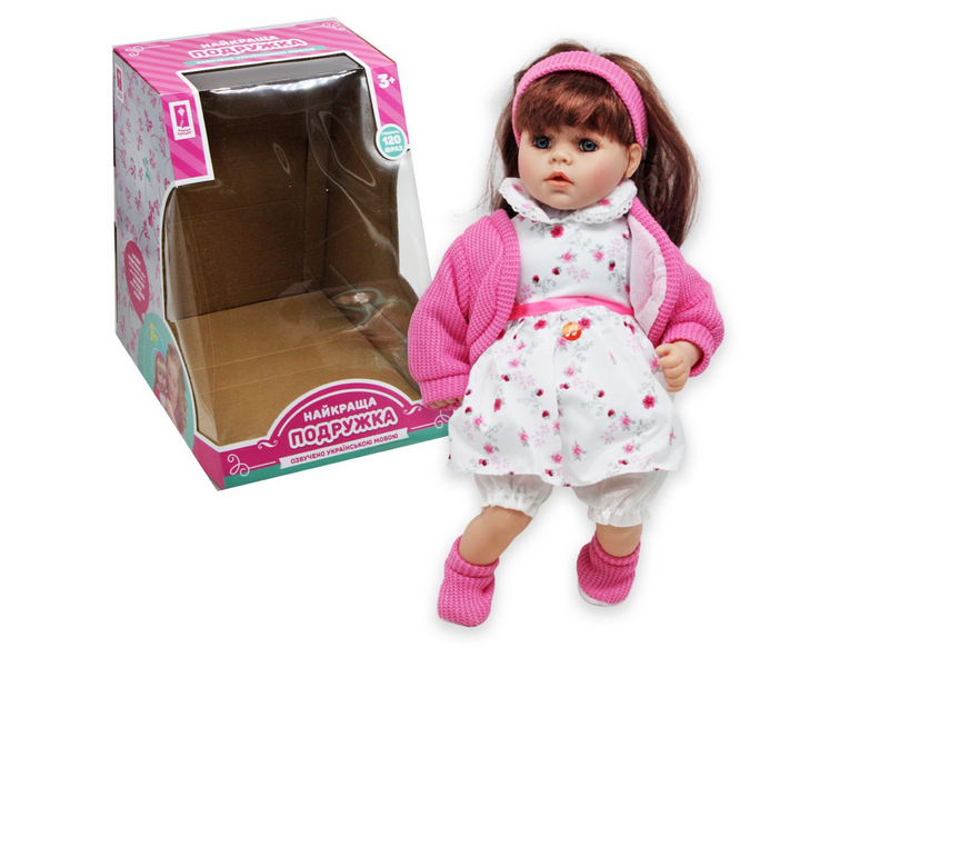 Лялька "Найкраща подружка", брюнетка в яскраво-рожевому (укр) (PL-520-1803ABCD)