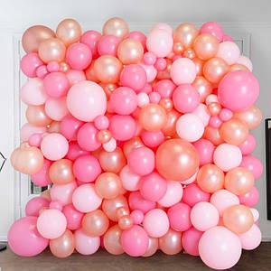 Стіна з кульок Рожевий рай (259 кульок)