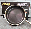 Сковорода глибока з неіржавкої сталі 28 см Benson BN-588 / Сковорода — Сотейник/Скородка професійна, фото 7