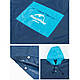 Плащ-дощовик двохколірний Naturehike NH19Y036-Y, розмір L, синій-блакитний, фото 7