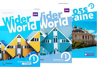 Wider World 1 Students' Book + Workbook + Across Ukraine (Качка + зошит + український компонент) Комплект