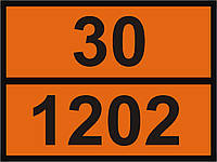 Таблица ADR 30-1202 (дизель)