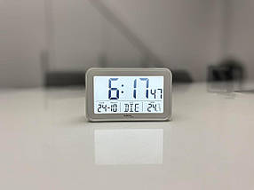 Настільний електронний годинник Technoline WT497 (White), фото 4