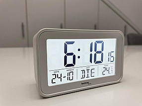 Настільний електронний годинник Technoline WT497 (White), фото 3