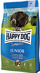 Корм для собак-юніорів Хепі Дог Сенсібл Юніор Happy Dog Sensible Junior Lamb&Rice з ягнятком та рисом 4 кг