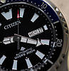 Японський чоловічий 200 м дайверський годинник Citizen NY0159-57E. Механіка з автопідзаводом, сапфірове скло, фото 4