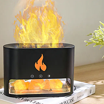 Соляна лампа з ультразвуковим зволожувачем повітря та нічником Docsal Flame 3 в 1, фото 5