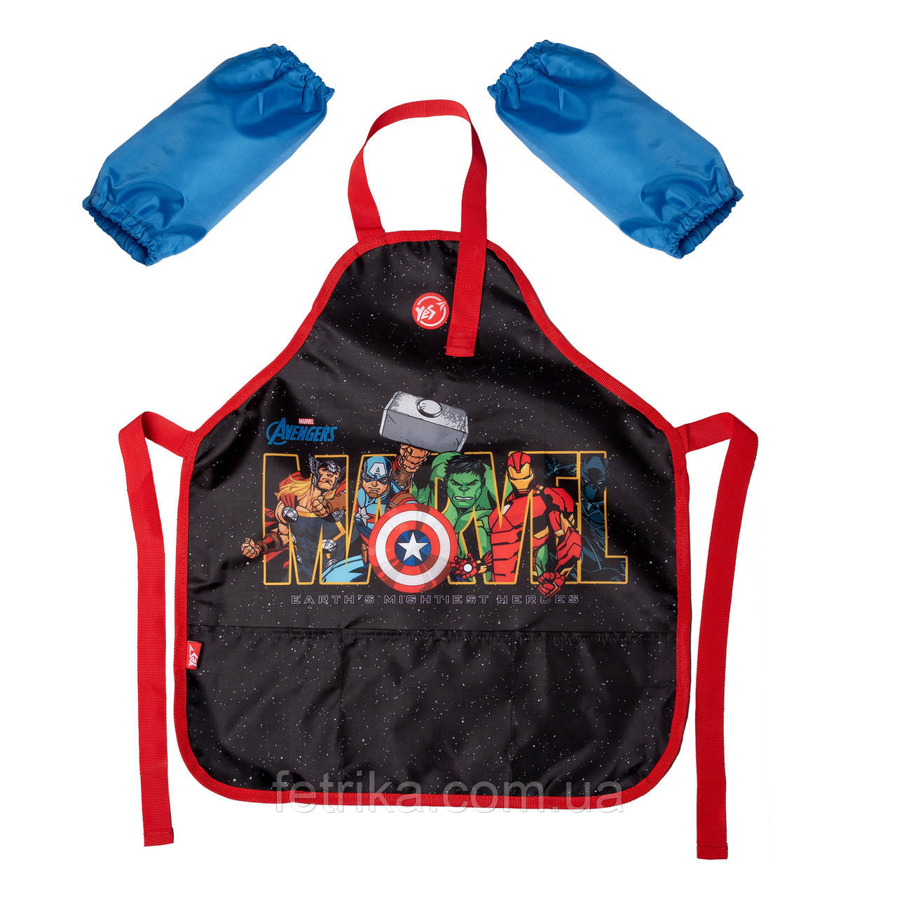 Фартух для творчості YES з нарукавниками Marvel.Avengers, фото 1