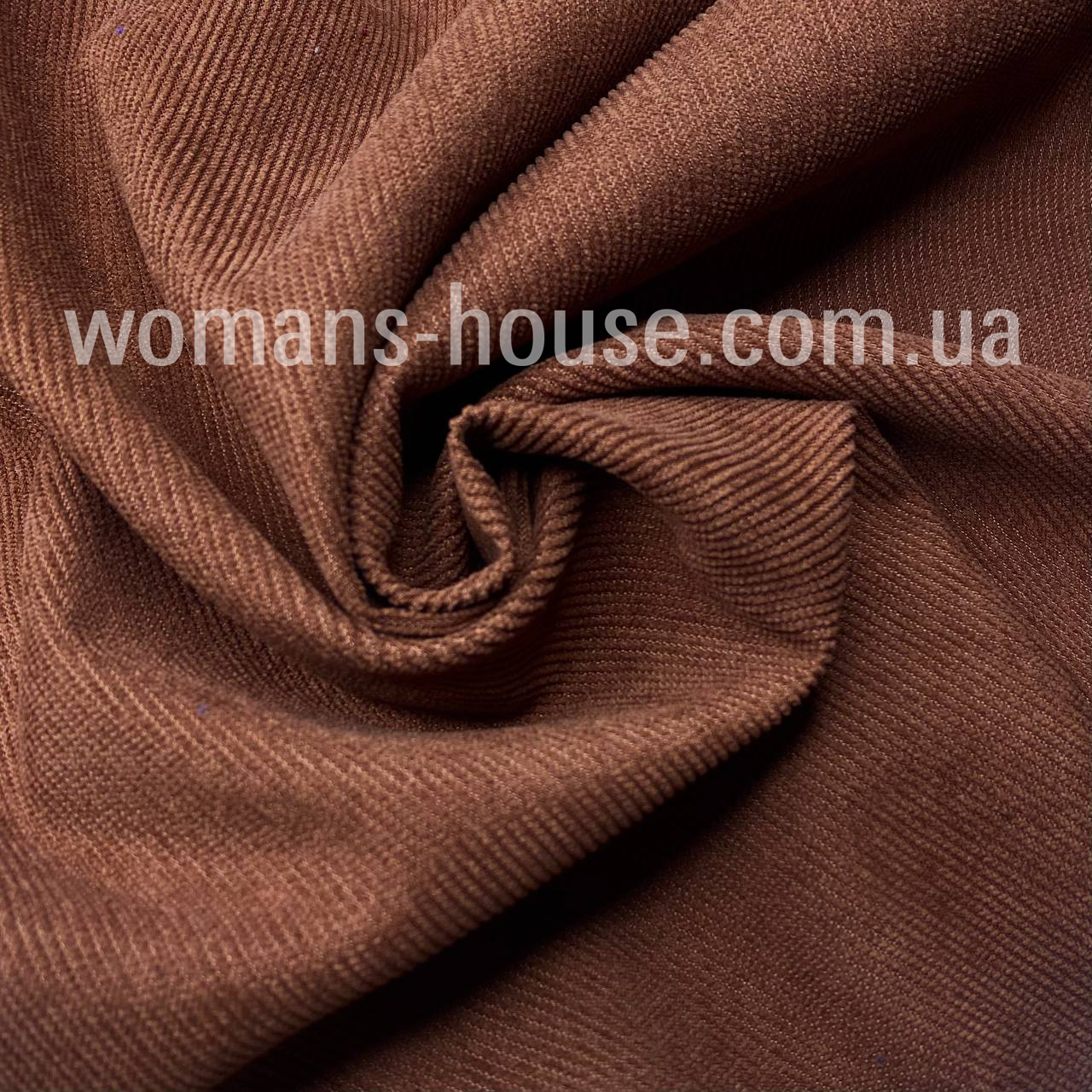 Трикотаж Мікровельвет Коричневий, фото 1