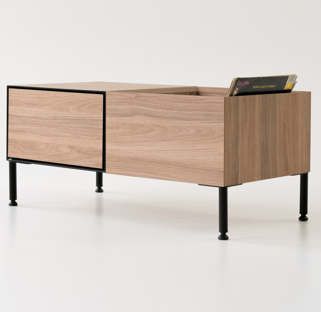 Сучасна тумба під вініловий програвач і апаратуру Vinyl M3 Wood Module Console Gardi