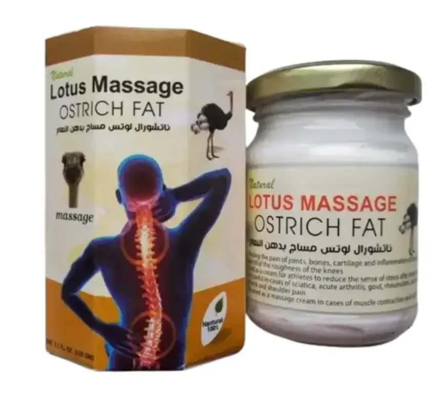 Крем із страусиним жиром Лотус для суглобів Lotus Massage Ostrich Fat Natural Єгипет