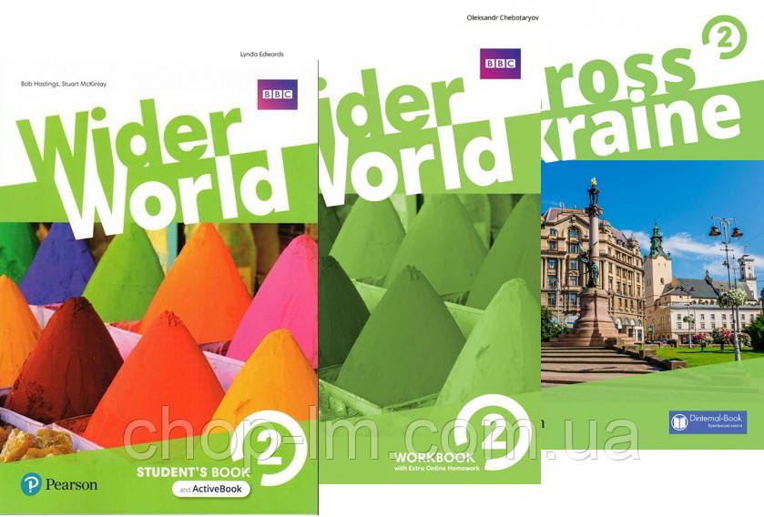 Wider World 2 Students' Book + Workbook + Across Ukraine Updated (Учебник + зошит + український компонент)