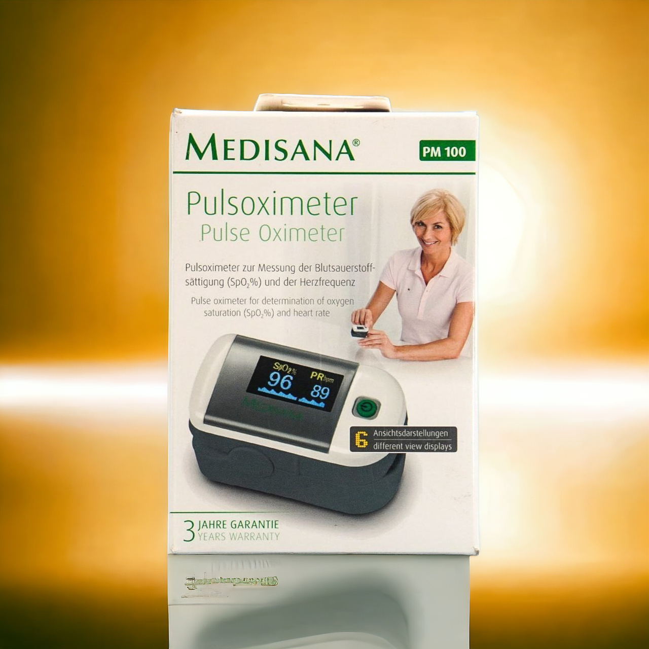 Унікальний Пульсоксиметр Medisana PM 100