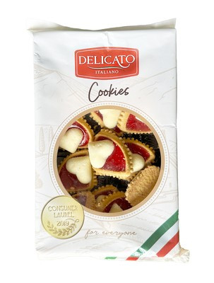 Печиво Delicato Italiano поцілунки з джемом, 200 г, 10 уп/ящ