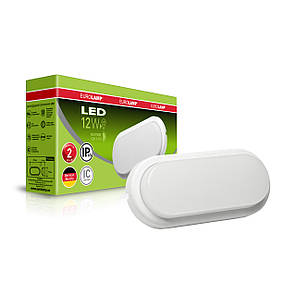 LED світильник Eurolamp ЖКГ овальний 12W 5500K LED-NLS-12/55(F), фото 1