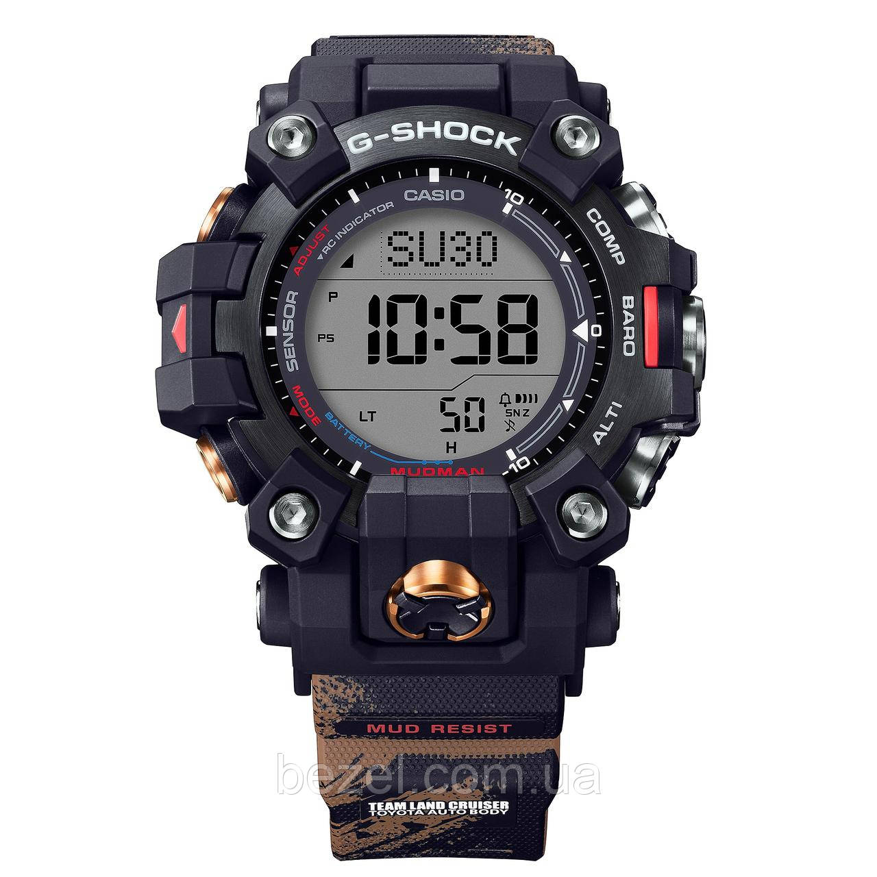 Чоловічий годинник Casio G-Shock GW-9500TLC-1 MUDMAN Team Land Cruiser Toyota Dakar Rally Limited