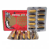 Королевские капсулы с женьшенем витамины Royal Vit G 20 капсул из Египта