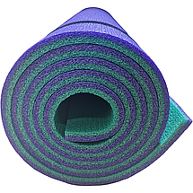 Каремат 1800х600х10мм, туристичний двошаровий похідний килимок, фіолетовий/зелений, Туреччина, фото 4