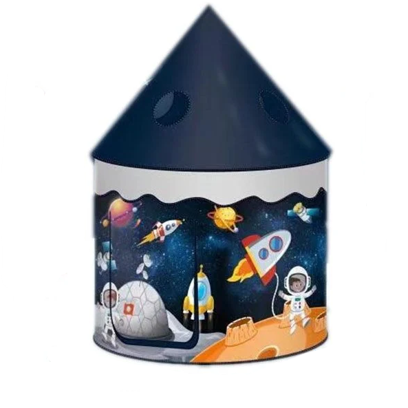 Намет ігрова "Космічні пригоди" (двері відчиняються і закріплюються, металеві стрижні) 2037 BB-1, фото 1