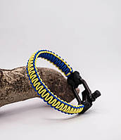 Браслет из паракорда с оплетением Cobra на регулируемой черной застежке, цвет изделия под заказ