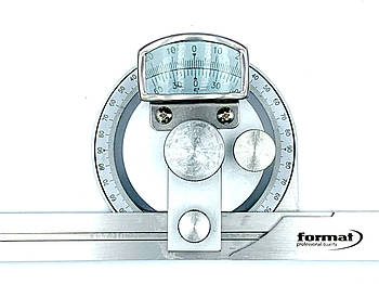 Кутомір ноніусний 150/300 мм, 5' 0-360, з лупою FORMAT (Німеччина)