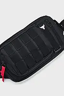 Мужская черная поясная сумка UA Project Rock Waist Bag Under Armour 1376457-001